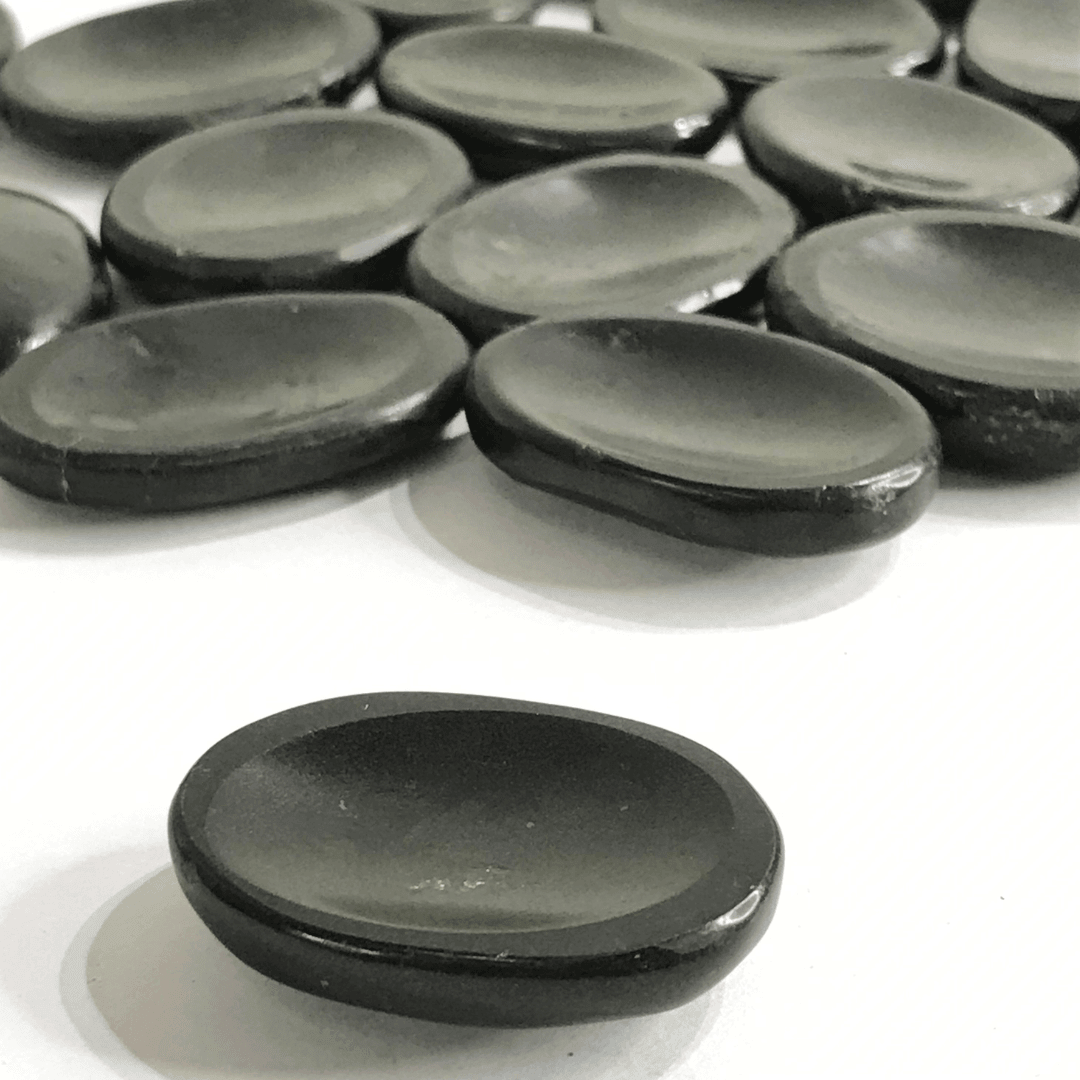 Black Tourmaline Worry Stone - AEORA ROCKS INDIA - Healing Crystals superstore