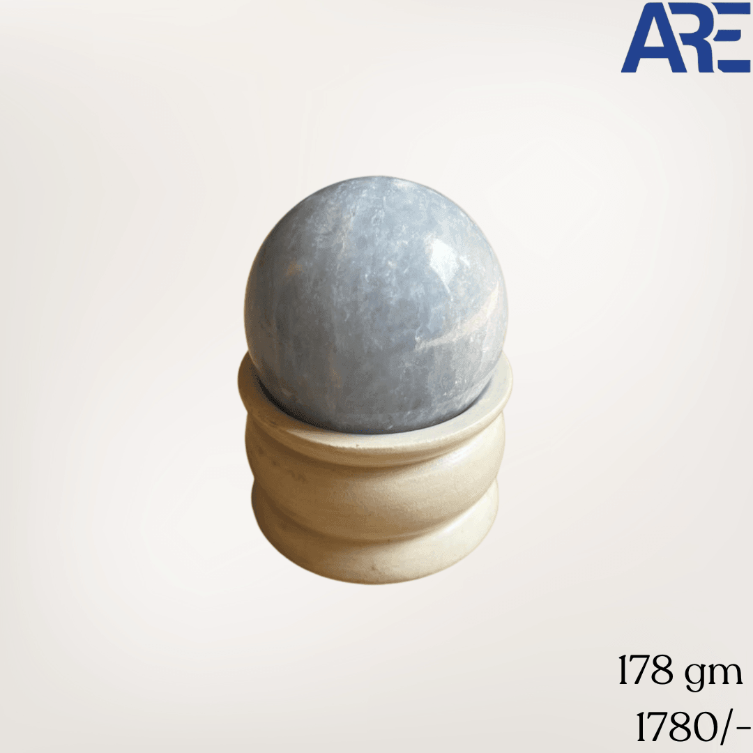 Blue Celesite Sphere - AEORA ROCKS INDIA - Healing Crystals superstore