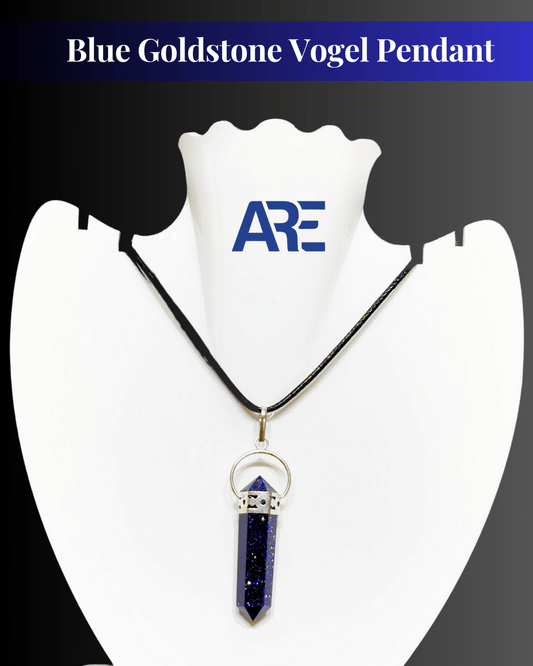 Blue Goldstone Vogel Pendant - AEORA ROCKS INDIA - Healing Crystals superstore