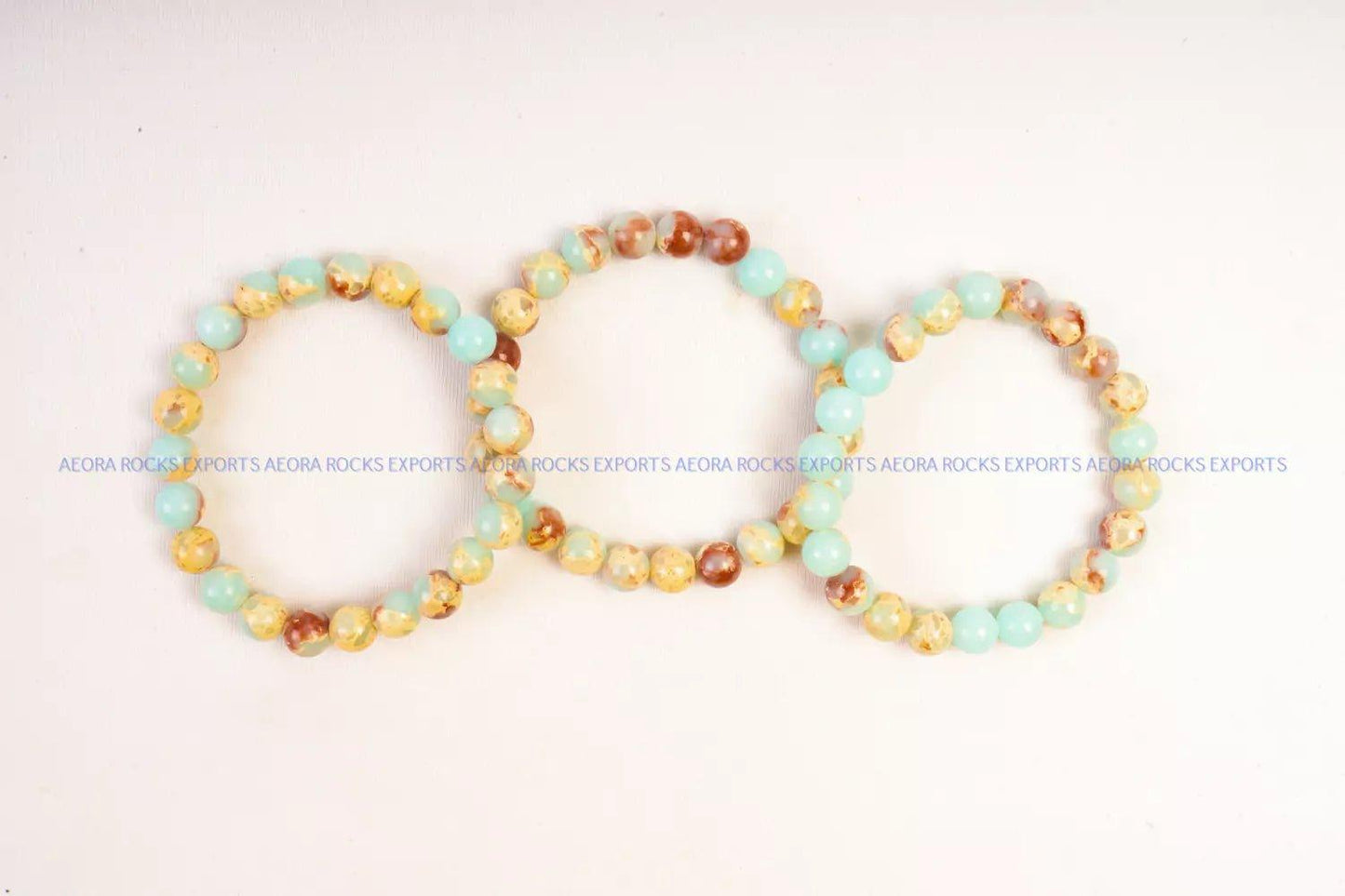 Blue Magnesite Bead Bracelet in India - Aeora Rocks - AEORA ROCKS INDIA - Healing Crystals superstore