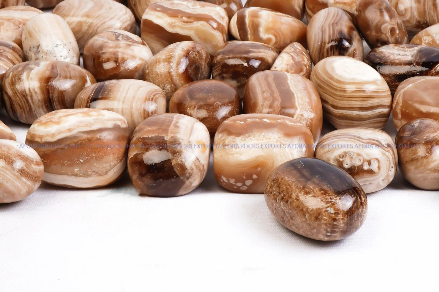 Brown Onyx Tumbled Stone in India - Aeora Rocks - AEORA ROCKS INDIA - Healing Crystals superstore