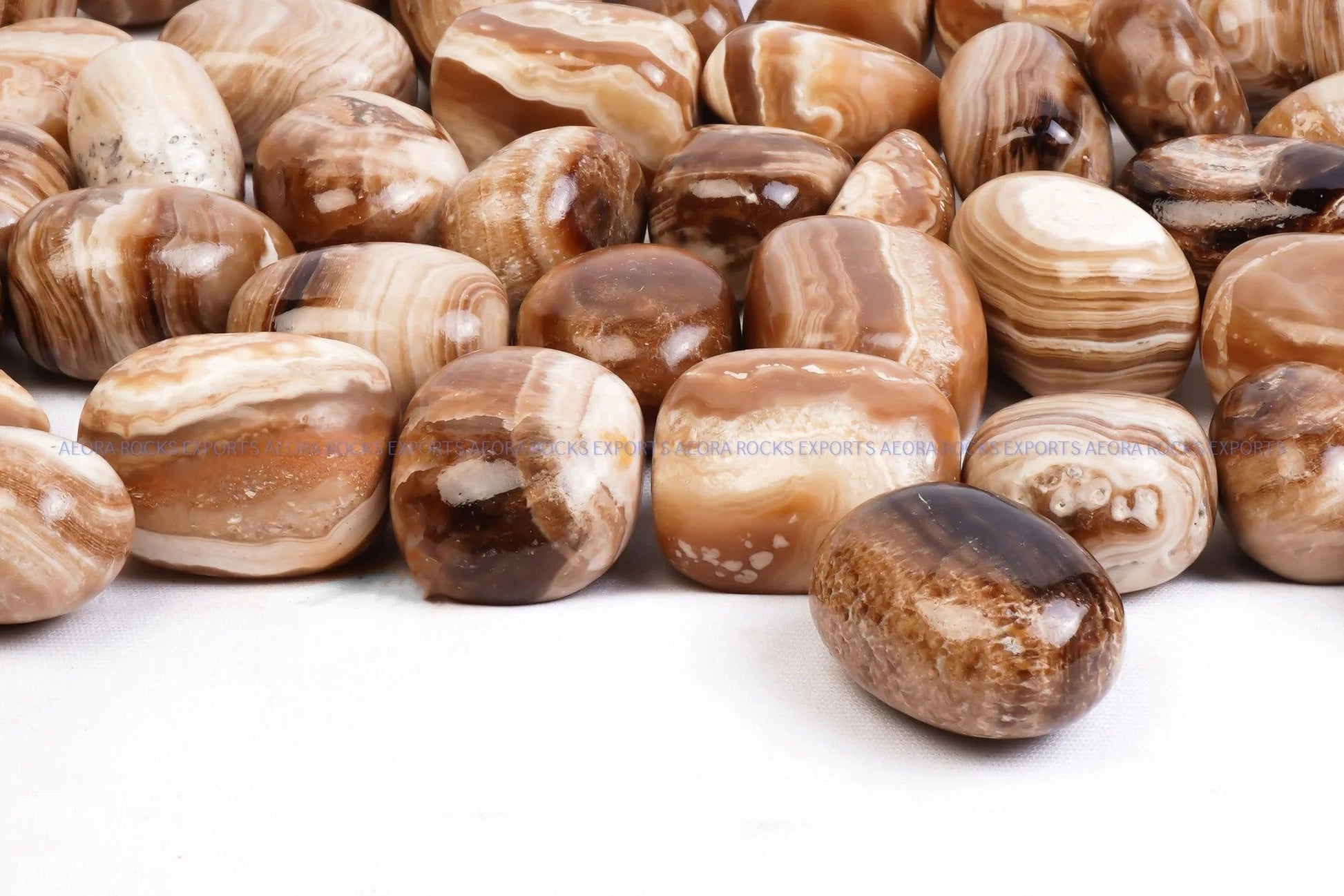 Brown Onyx Tumbled Stone in India - Aeora Rocks - AEORA ROCKS INDIA - Healing Crystals superstore