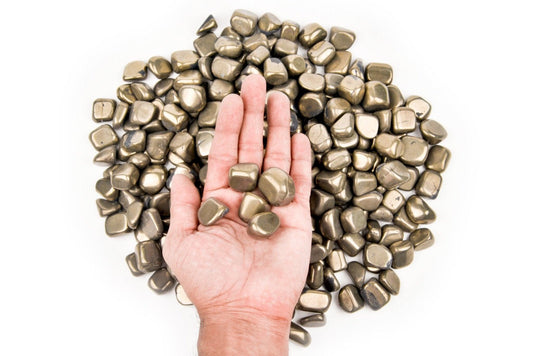 Buy Natural Pyrite Tumbled Stone in India - Aeora Rocks - AEORA ROCKS INDIA - Healing Crystals superstore