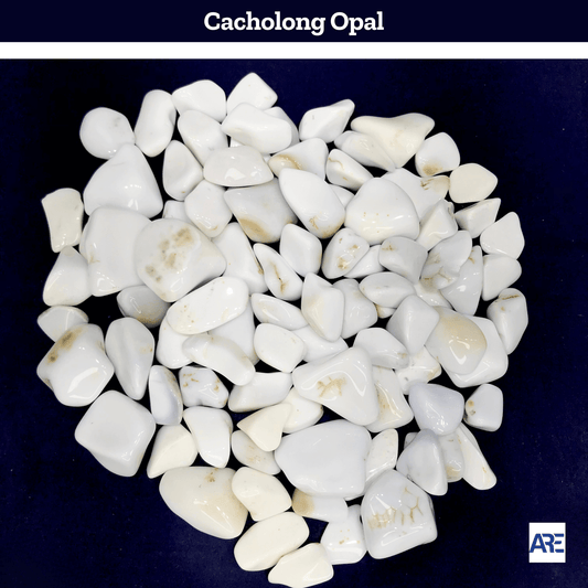 Cacholong Opal Tumbled Stone - AEORA ROCKS INDIA - Healing Crystals superstore