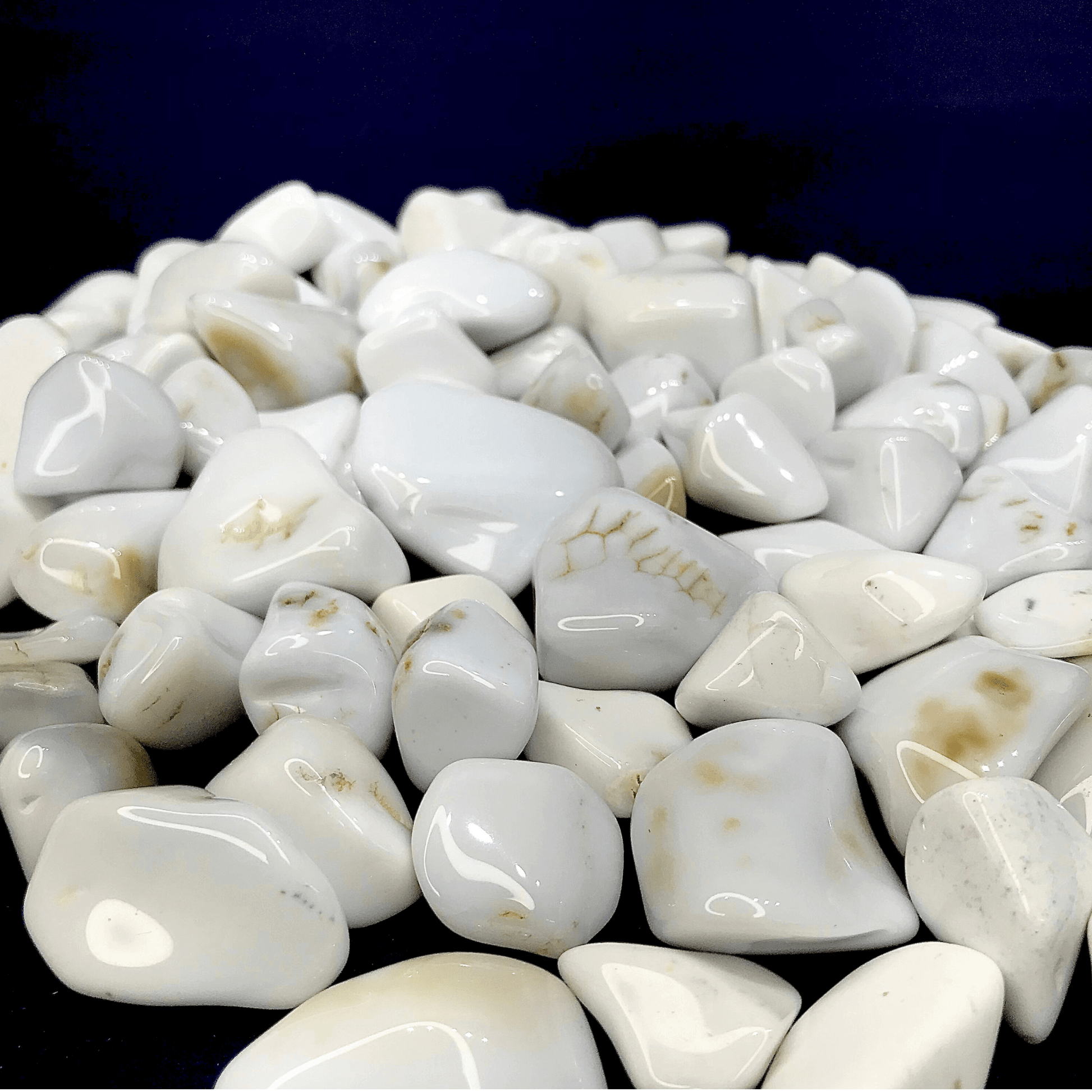 Cacholong Opal Tumbled Stone - AEORA ROCKS INDIA - Healing Crystals superstore