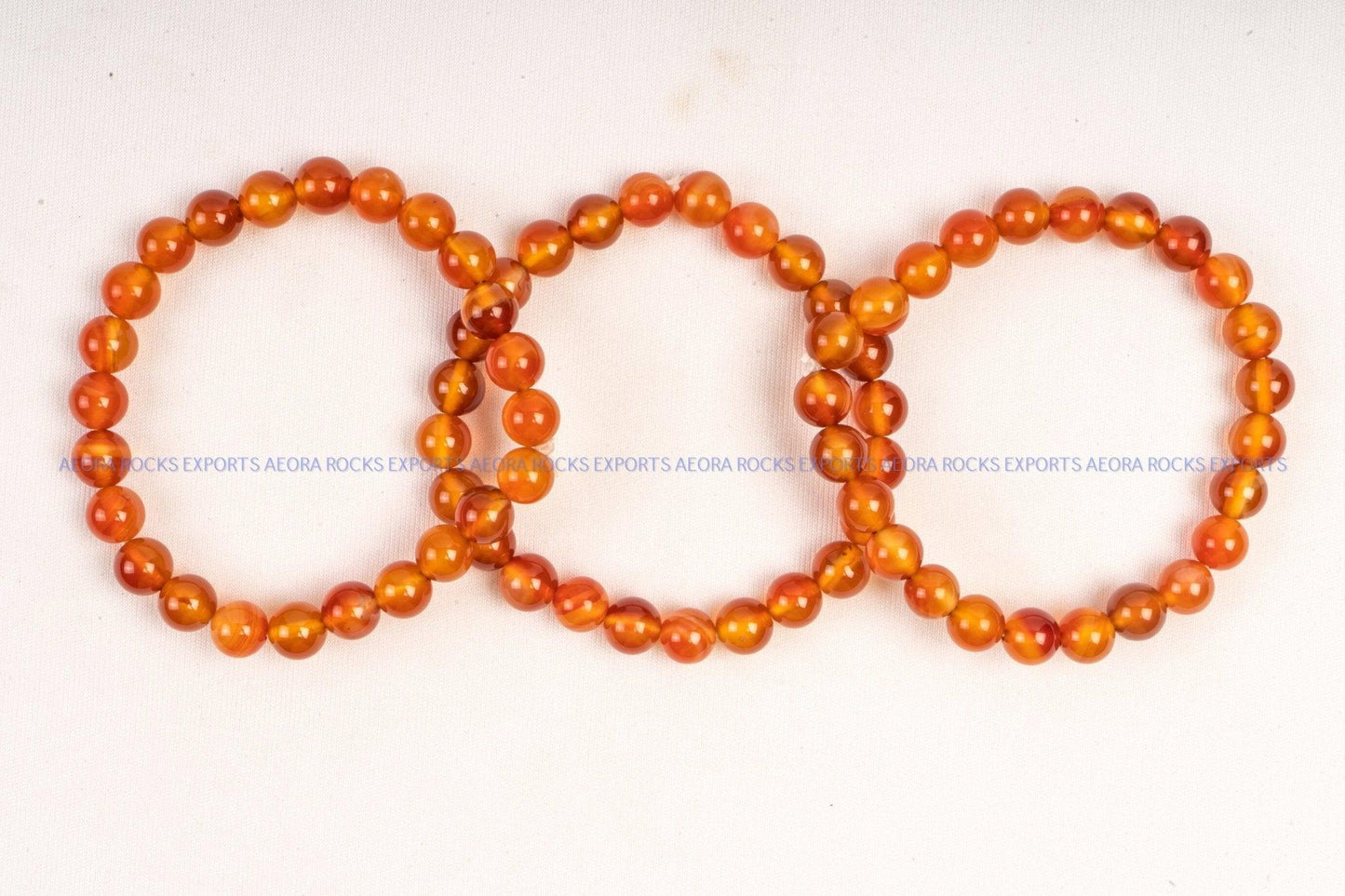 Carnelian Bead Bracelet - AEORA ROCKS INDIA - Healing Crystals superstore