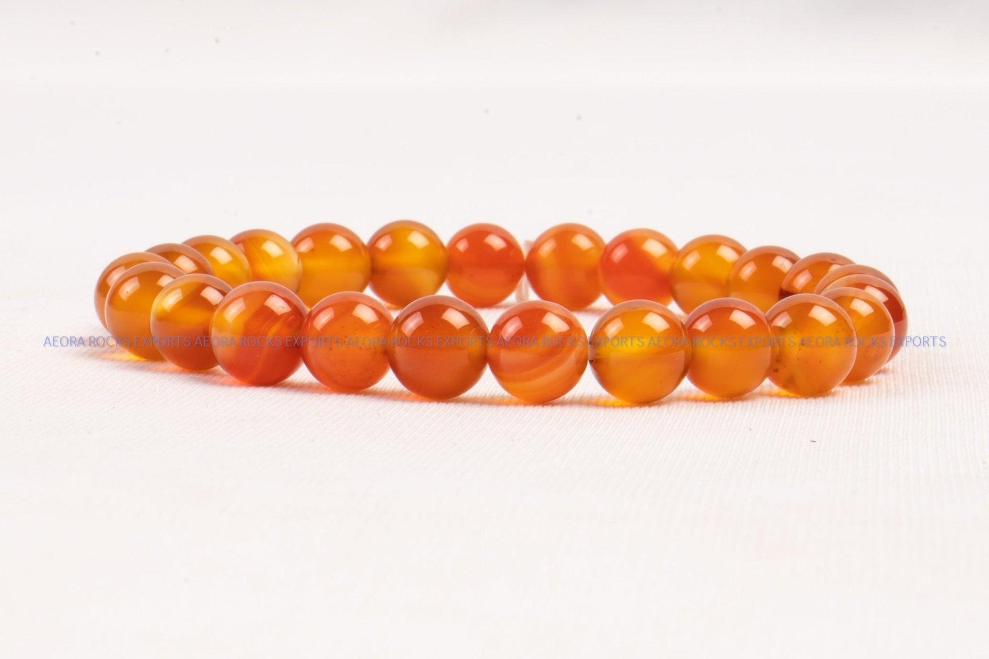 Carnelian Bead Bracelet - AEORA ROCKS INDIA - Healing Crystals superstore