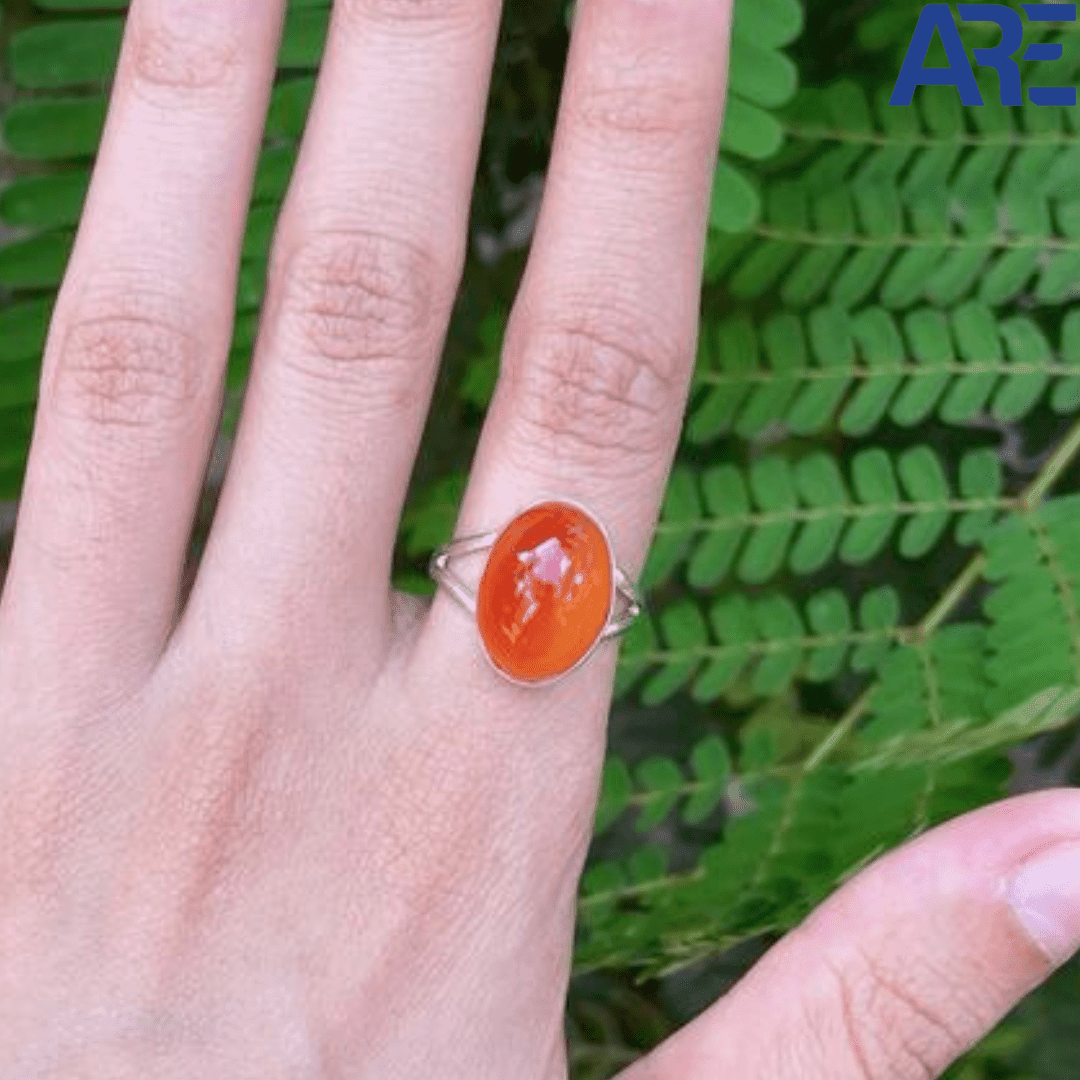 Carnelian Ring - AEORA ROCKS INDIA - Healing Crystals superstore