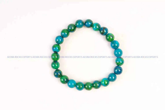 Chrysocolla Bead Bracelet 8mm in India - Aeora Rocks
