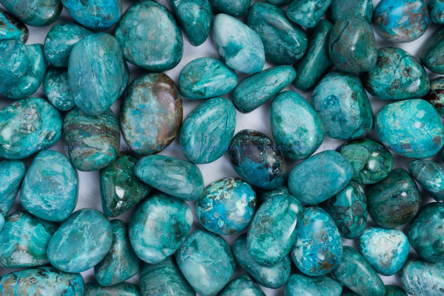 Chrysocolla Tumbled Stone - AEORA ROCKS INDIA - Healing Crystals superstore