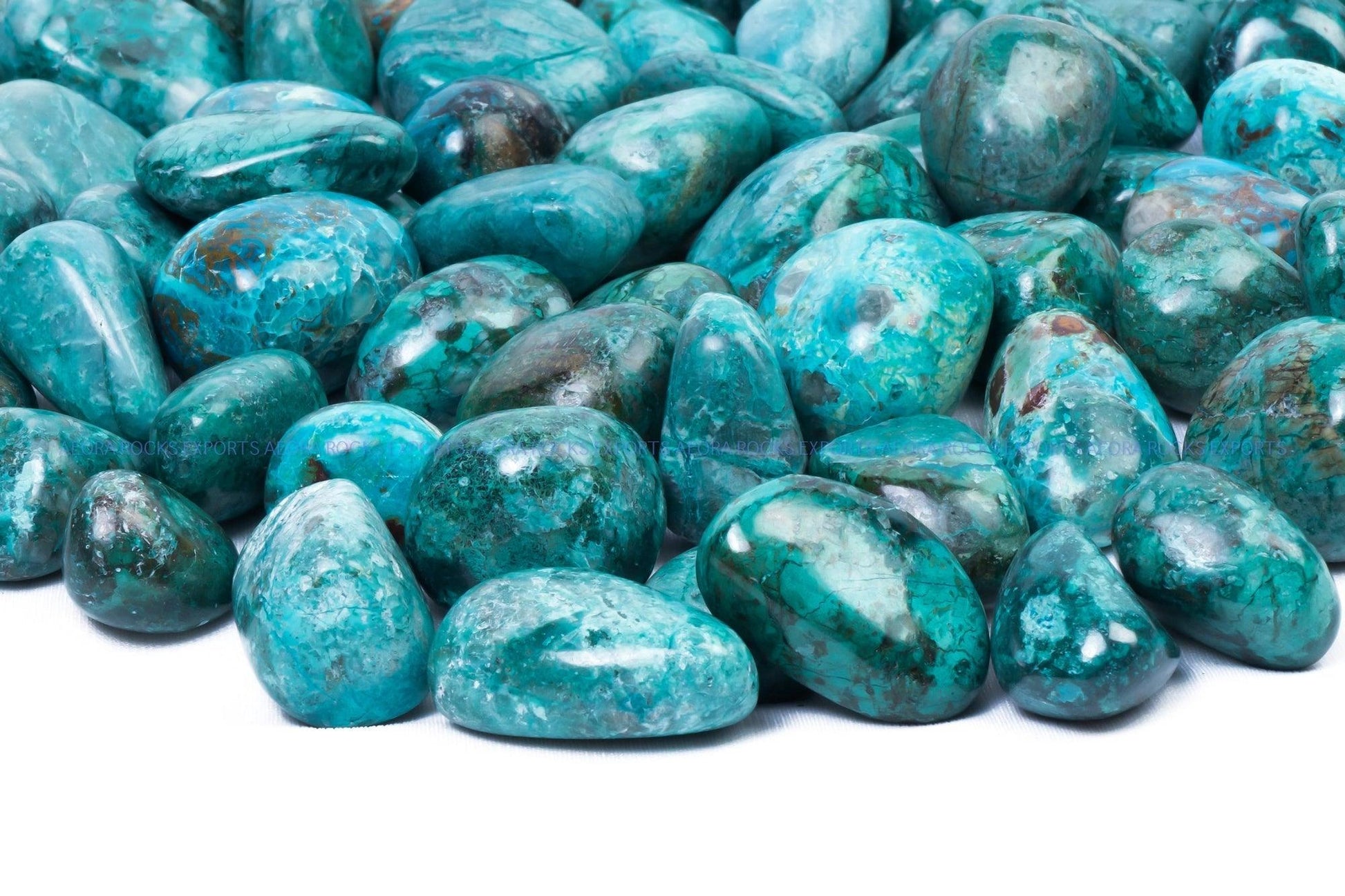Chrysocolla Tumbled Stone - AEORA ROCKS INDIA - Healing Crystals superstore