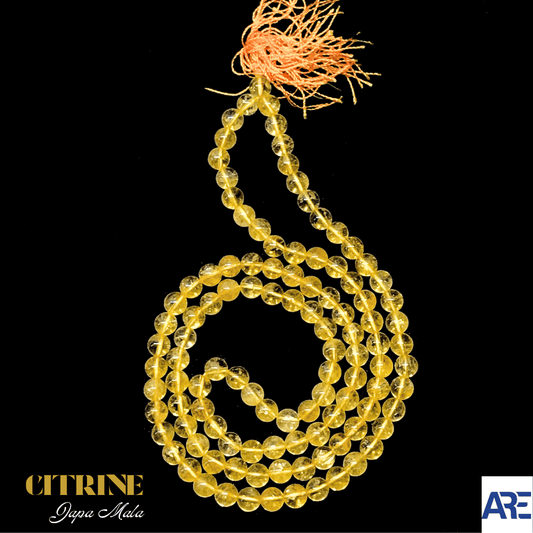 Citrine Japa Mala - AEORA ROCKS INDIA - Healing Crystals superstore