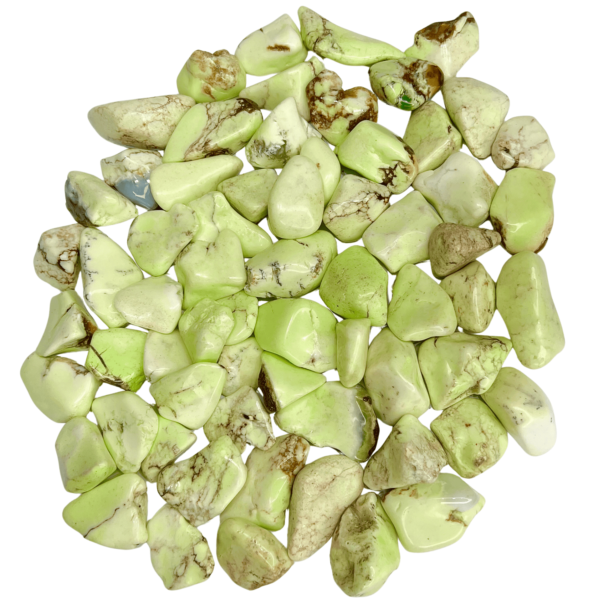Citron Chrysoprase Tumbled Stone - AEORA ROCKS INDIA - Healing Crystals superstore