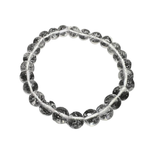 Clear Quartz Bead Bracelet - AEORA ROCKS INDIA - Healing Crystals superstore