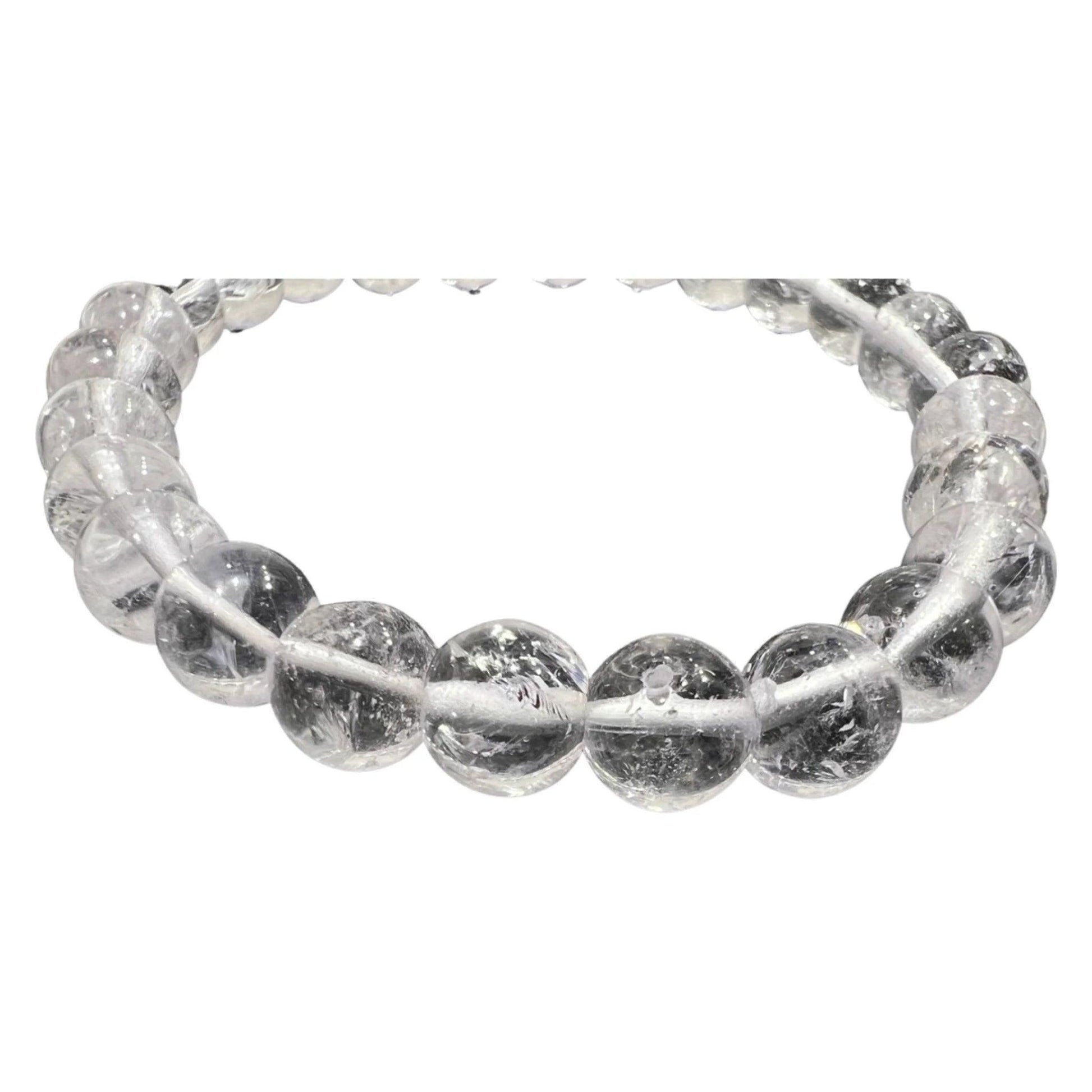 Clear Quartz Bead Bracelet - AEORA ROCKS INDIA - Healing Crystals superstore
