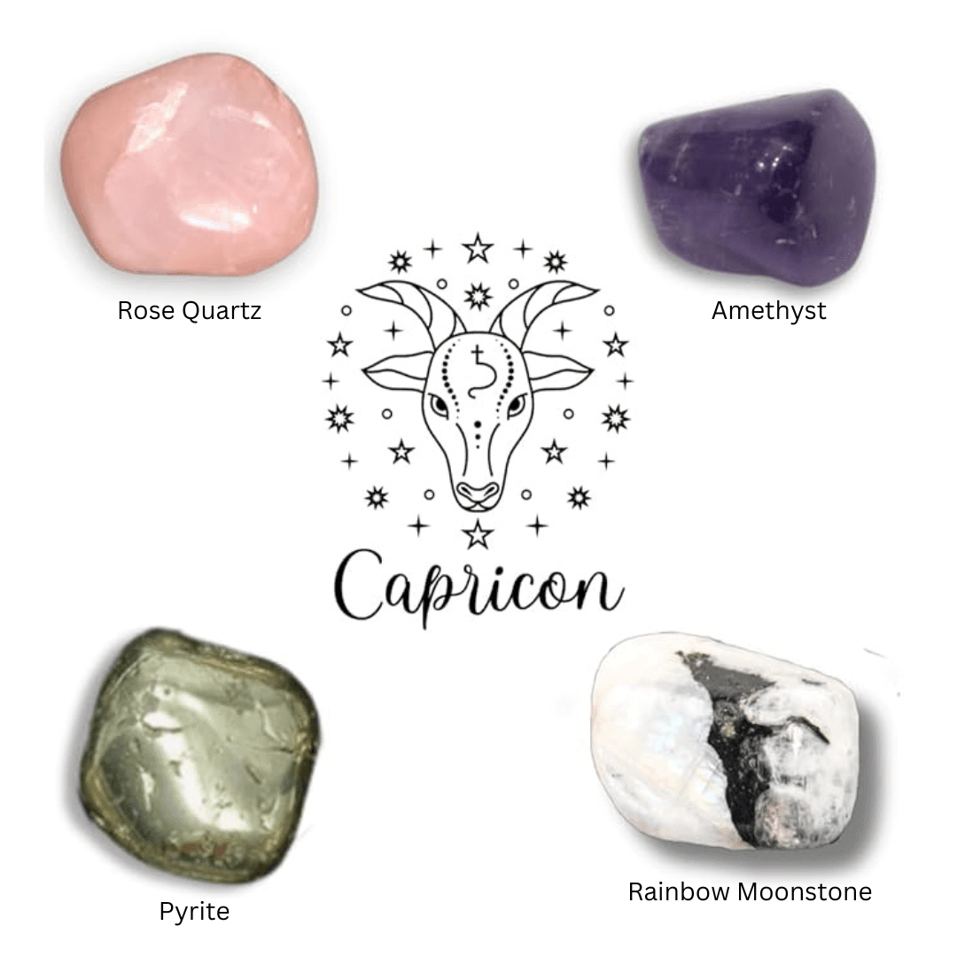 CRYSTALS AS PER ZODIAC - CAPRICON - AEORA ROCKS INDIA - Healing Crystals superstore