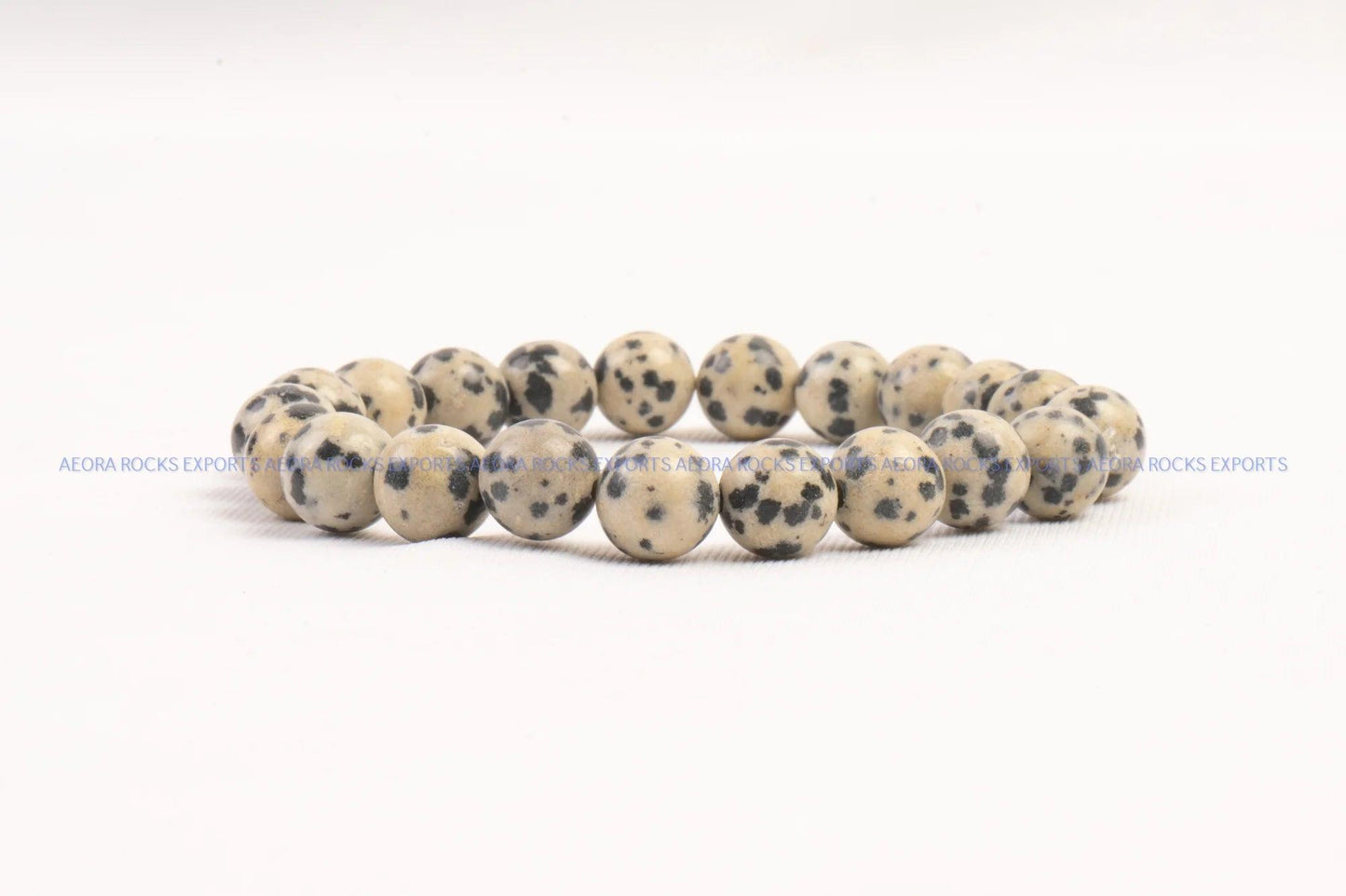 Dalmatian Jasper Bead Bracelet 8mm in India - Aeora Rocks - AEORA ROCKS INDIA - Healing Crystals superstore