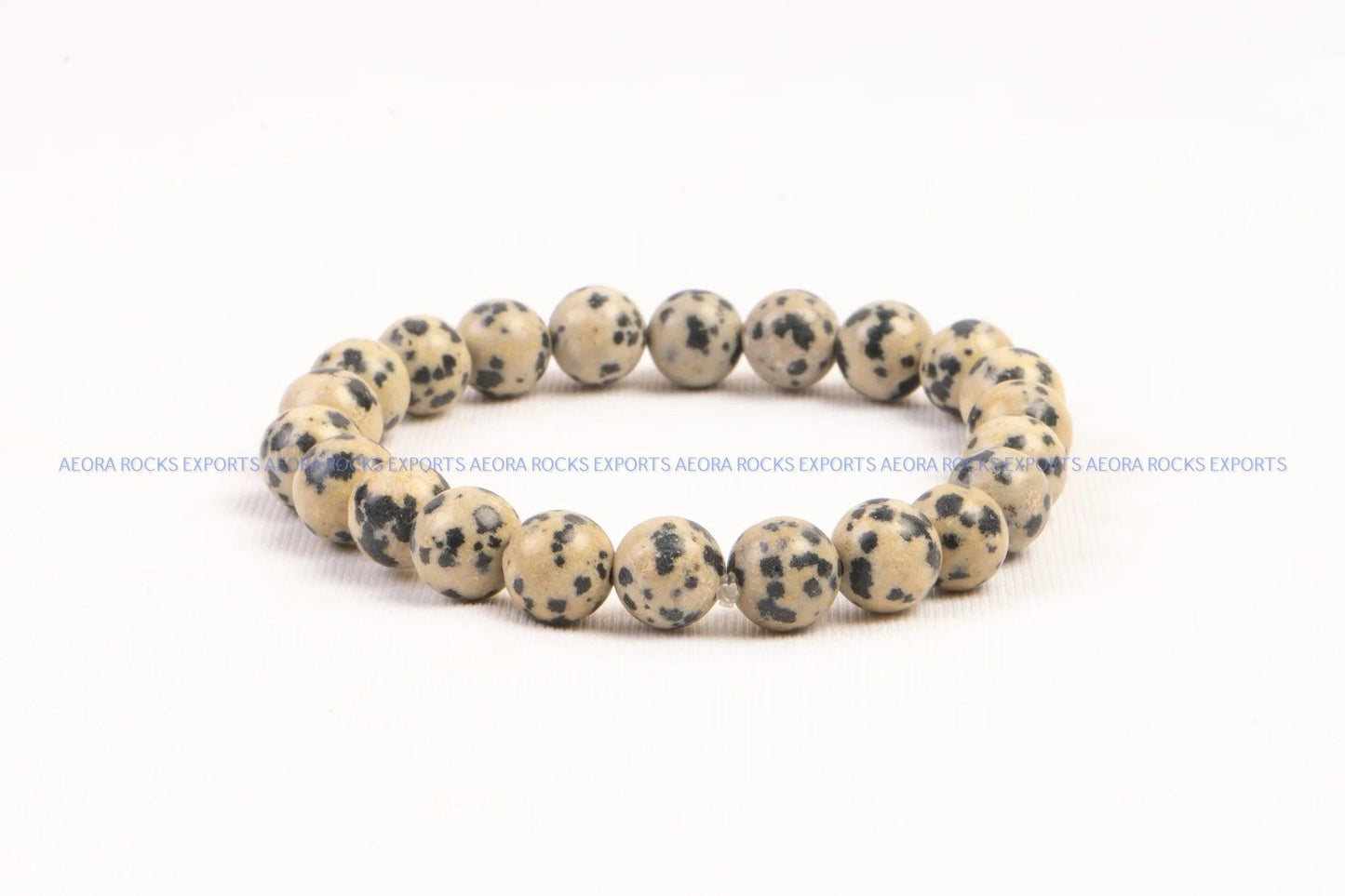 Dalmatian Jasper Bead Bracelet 8mm in India - Aeora Rocks - AEORA ROCKS INDIA - Healing Crystals superstore