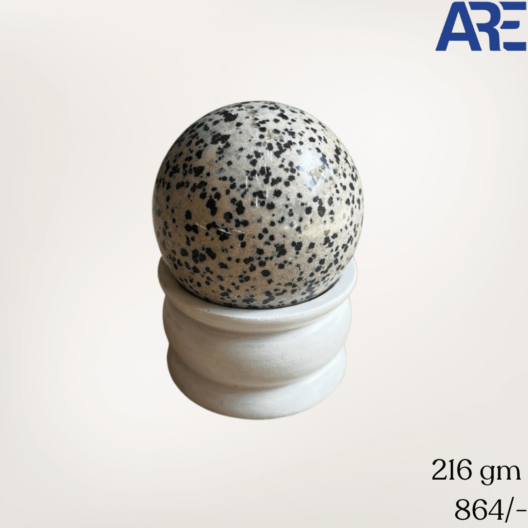 Dalmatian Jasper Sphere - AEORA ROCKS INDIA - Healing Crystals superstore