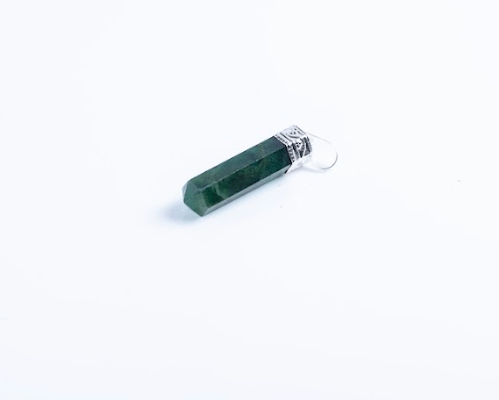 Dark Green Aventurine Single Point Pendant - AEORA ROCKS INDIA - Healing Crystals superstore