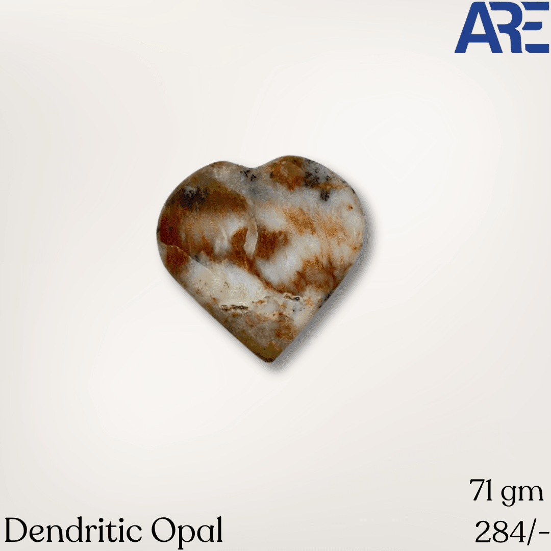 Dendritic Opal Heart - AEORA ROCKS INDIA - Healing Crystals superstore