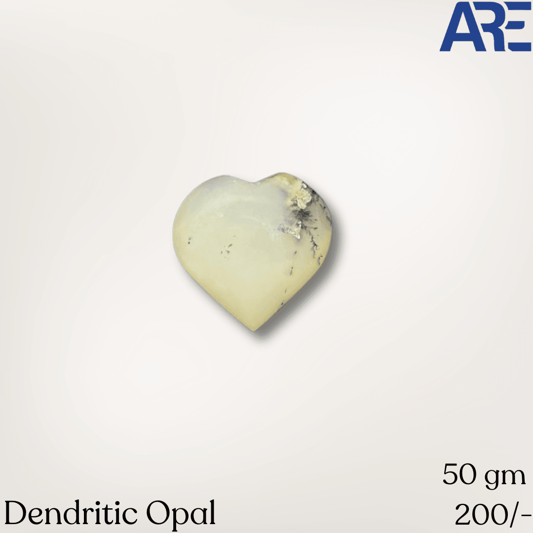 Dendritic Opal Heart - AEORA ROCKS INDIA - Healing Crystals superstore