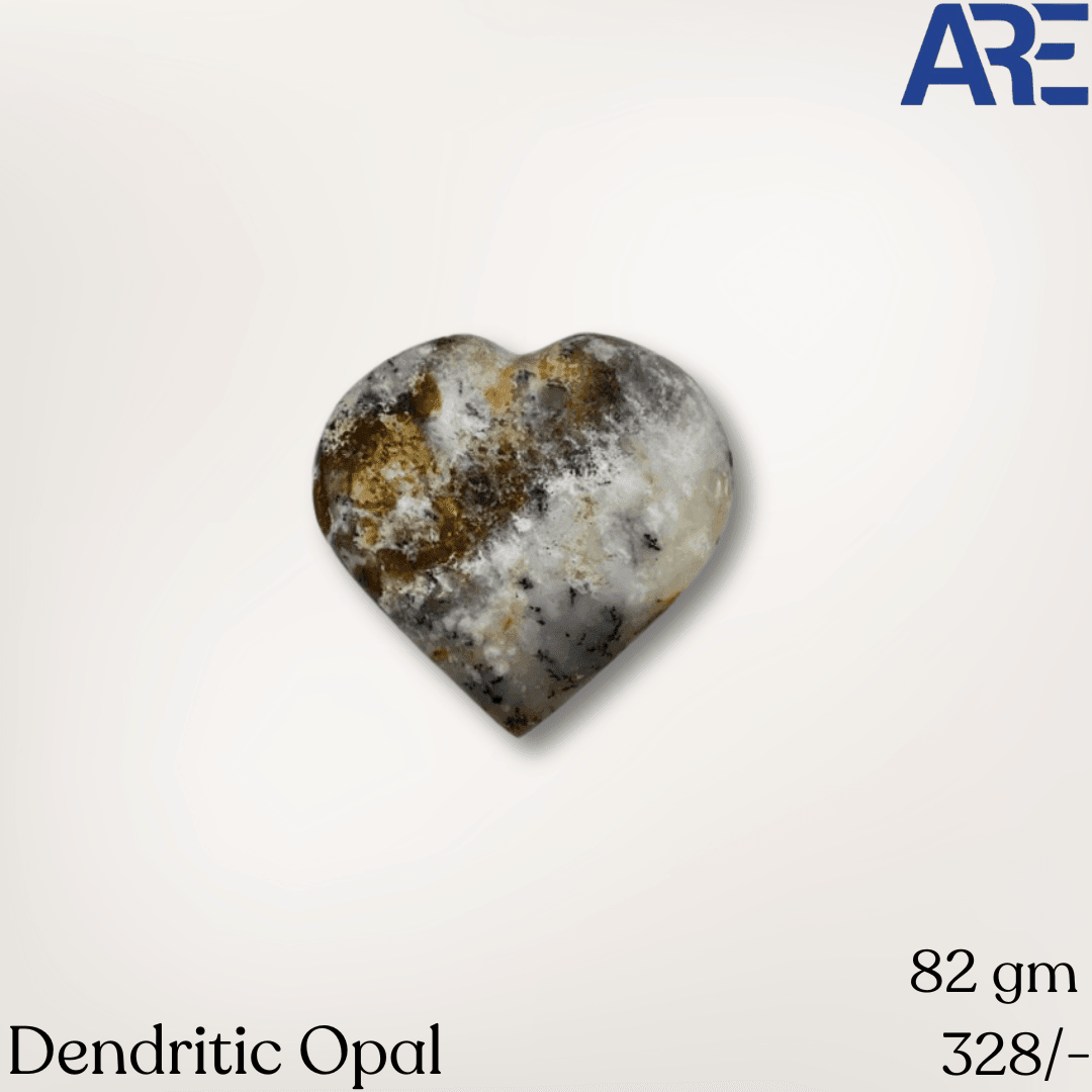Dendritic Opal Heart - AEORA ROCKS INDIA - Healing Crystals superstore