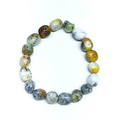 Dendritic Opal Tumbled Bracelet - AEORA ROCKS INDIA - Healing Crystals superstore