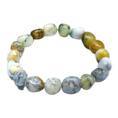 Dendritic Opal Tumbled Bracelet - AEORA ROCKS INDIA - Healing Crystals superstore