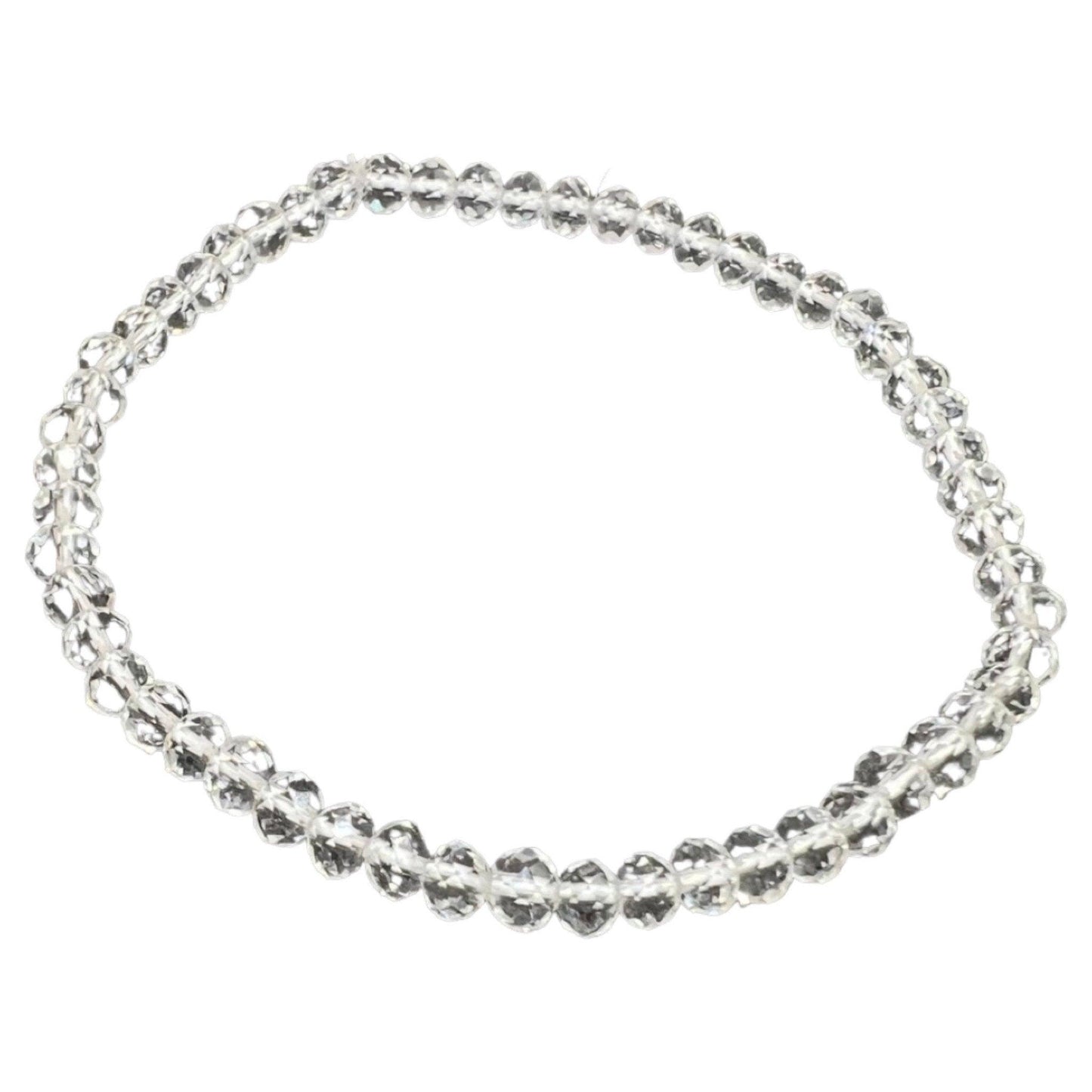 Faceted Clear Quartz Bead Bracelet in India - Aeora Rocks - AEORA ROCKS INDIA - Healing Crystals superstore