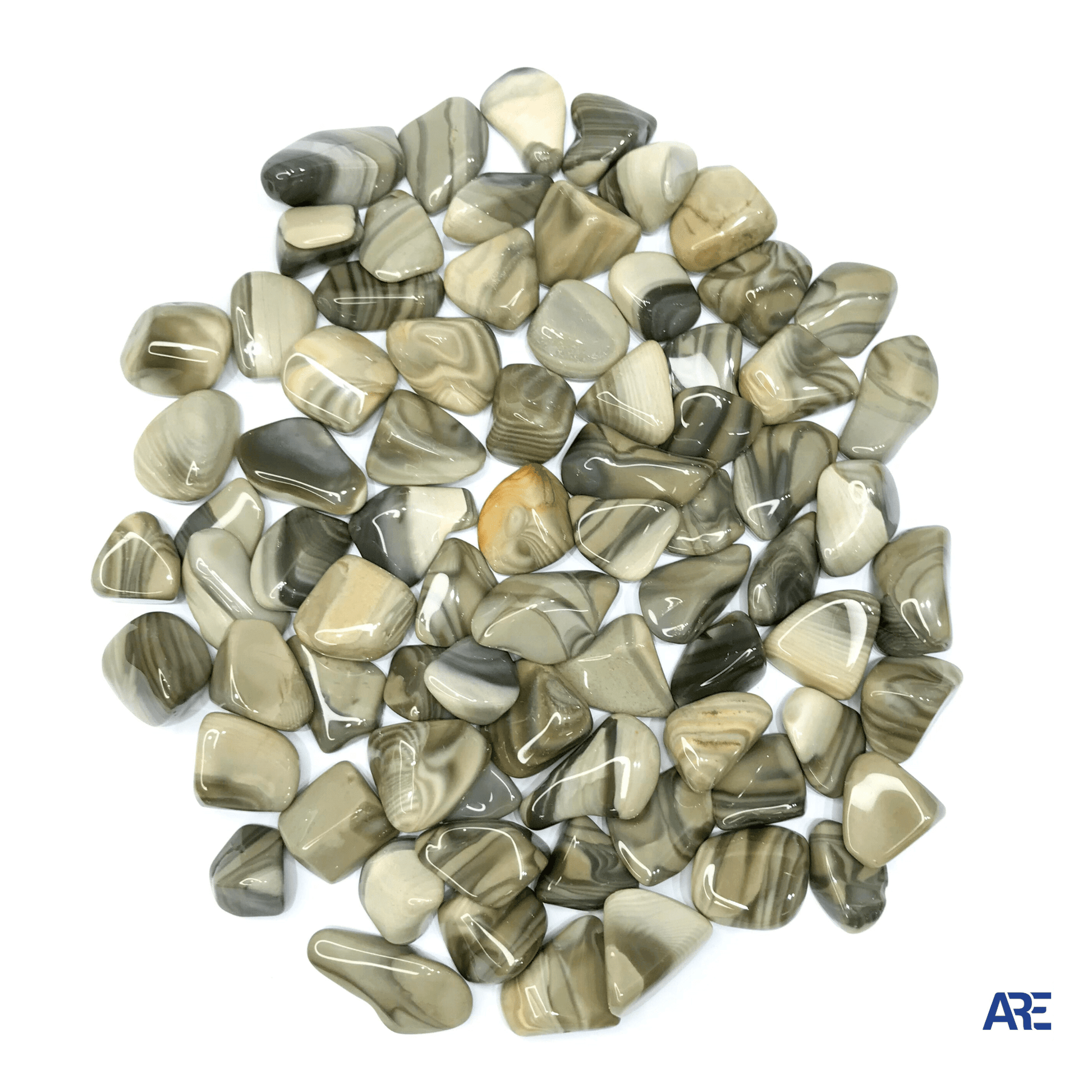Flint Stone Poland Tumbled Stone - AEORA ROCKS INDIA - Healing Crystals superstore