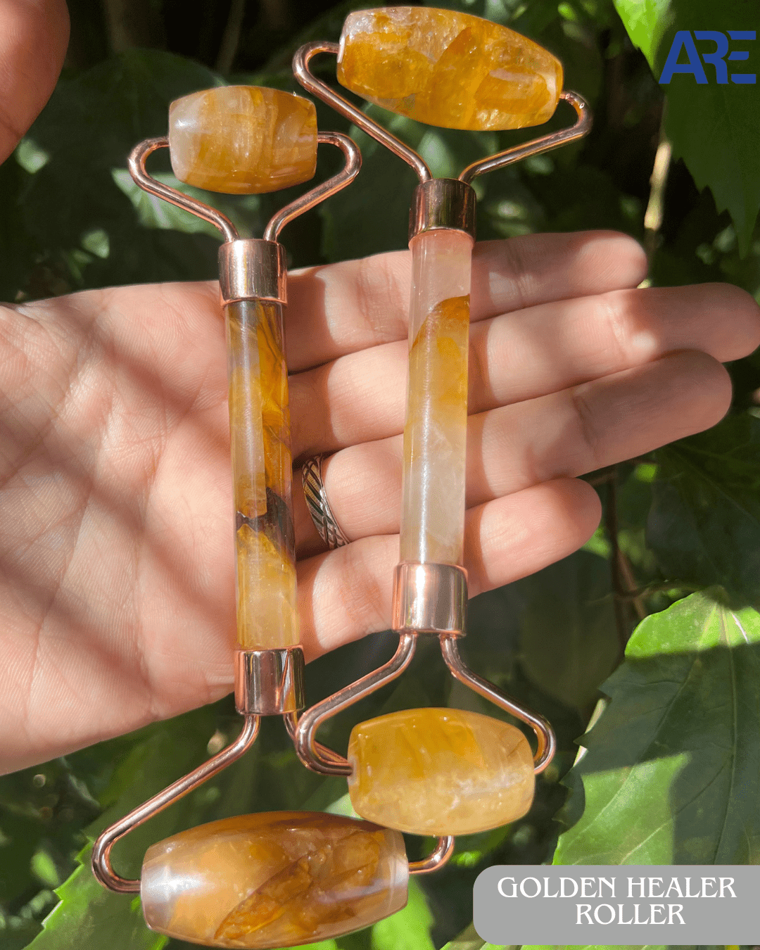 Golden Healer Roller - AEORA ROCKS INDIA - Healing Crystals superstore