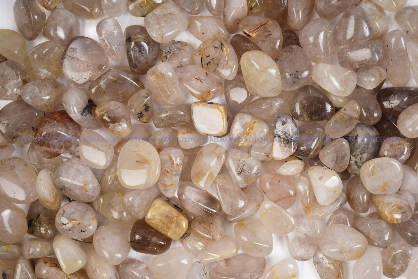 Golden Rutile Tumbled Stone in India - Aeora Rocks - AEORA ROCKS INDIA - Healing Crystals superstore