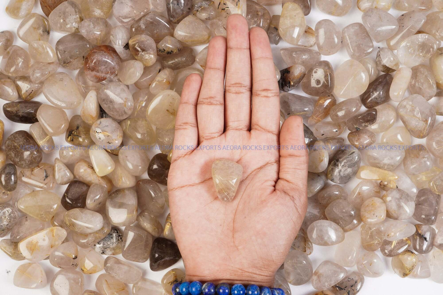 Golden Rutile Tumbled Stone in India - Aeora Rocks - AEORA ROCKS INDIA - Healing Crystals superstore