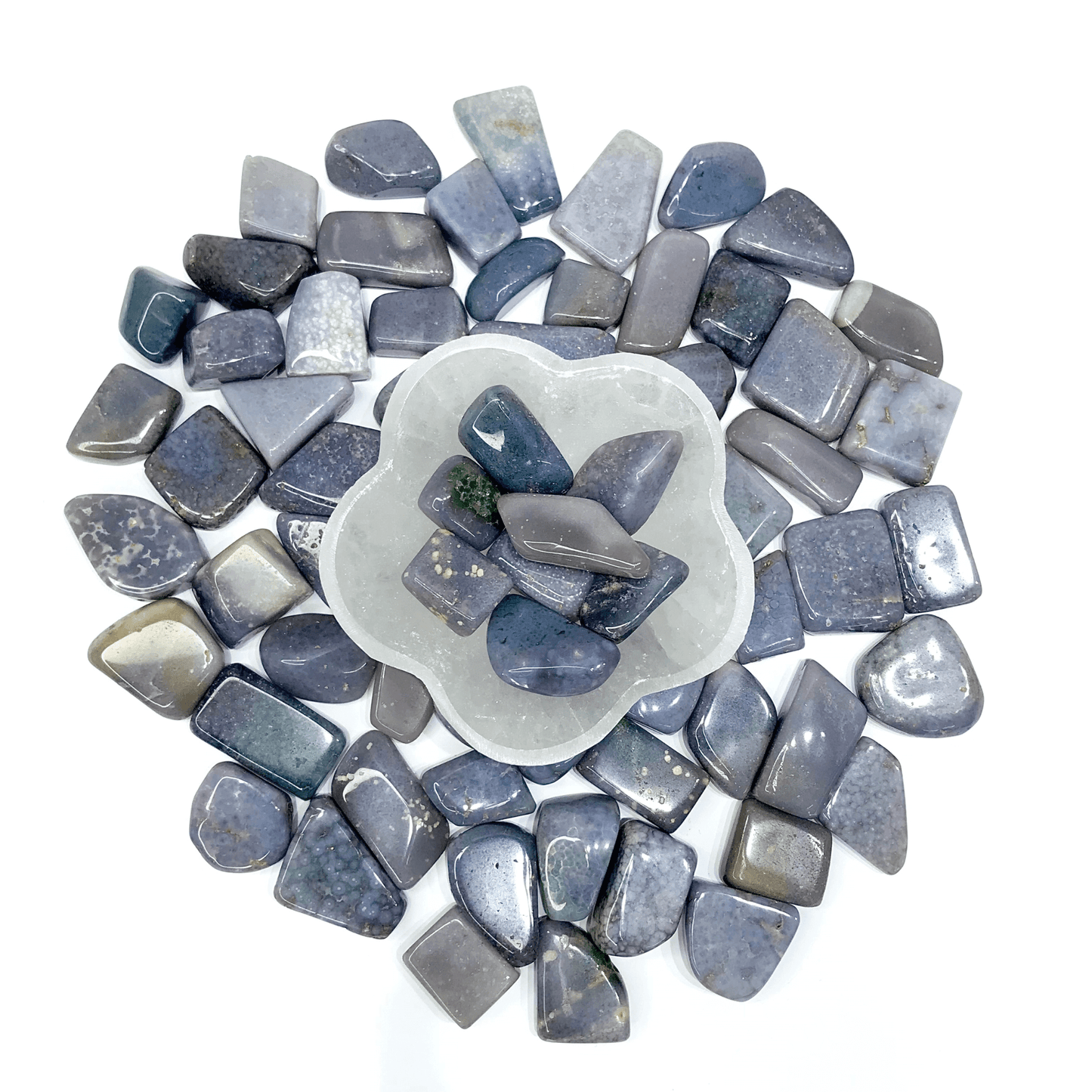 Grape Agate Tumbled Stone - AEORA ROCKS INDIA - Healing Crystals superstore