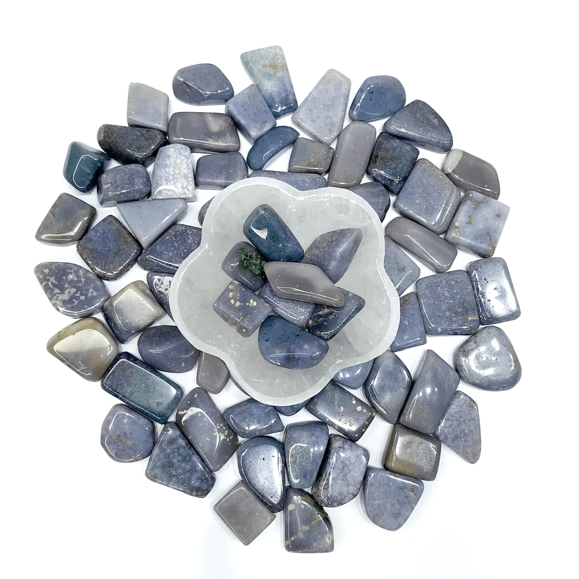 Grape Agate Tumbled Stone - AEORA ROCKS INDIA - Healing Crystals superstore