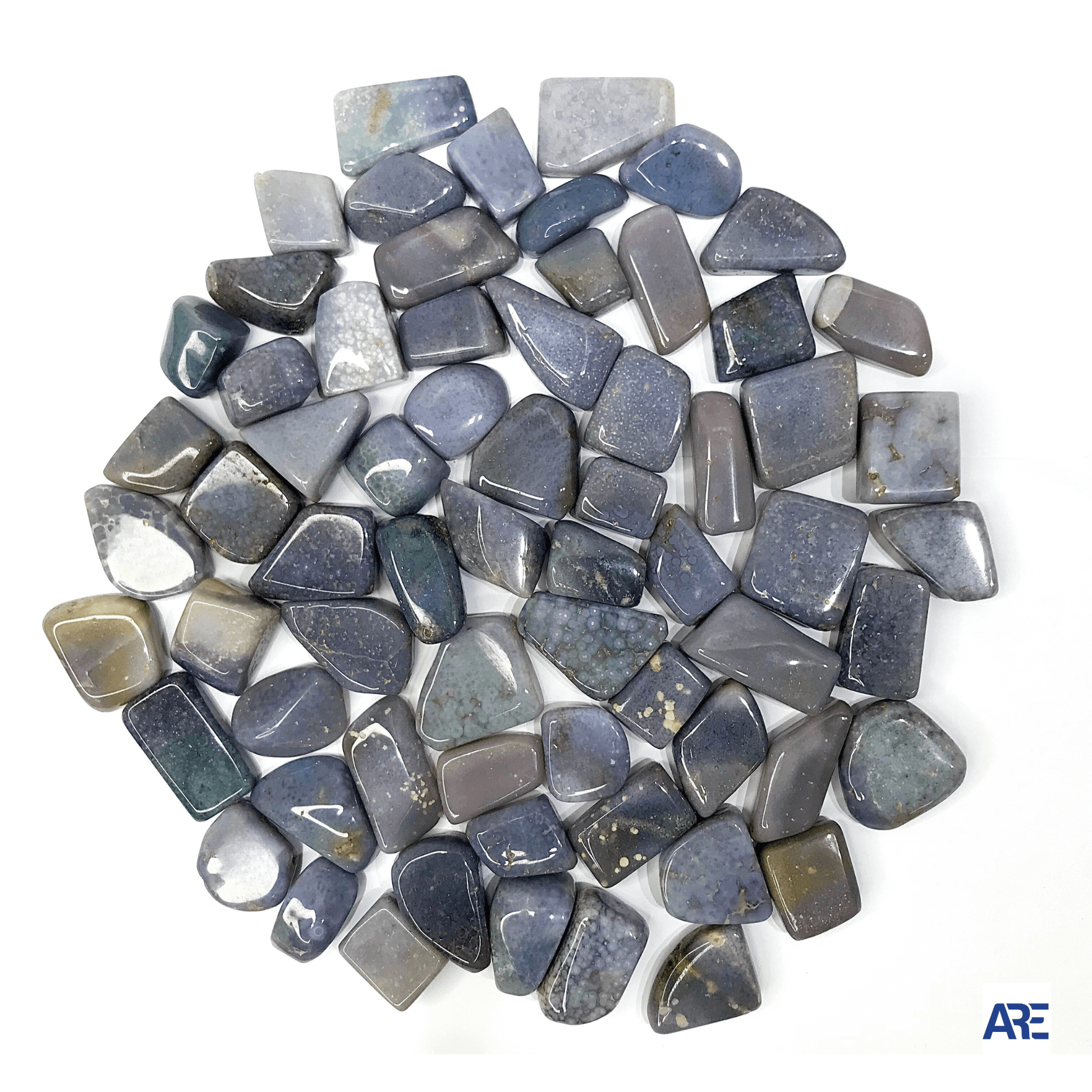 Grape Agate Tumbled Stone - AEORA ROCKS INDIA - Healing Crystals superstore