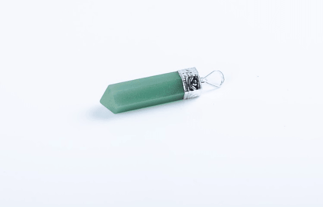 Green Aventurine Single Point Pendant - AEORA ROCKS INDIA - Healing Crystals superstore