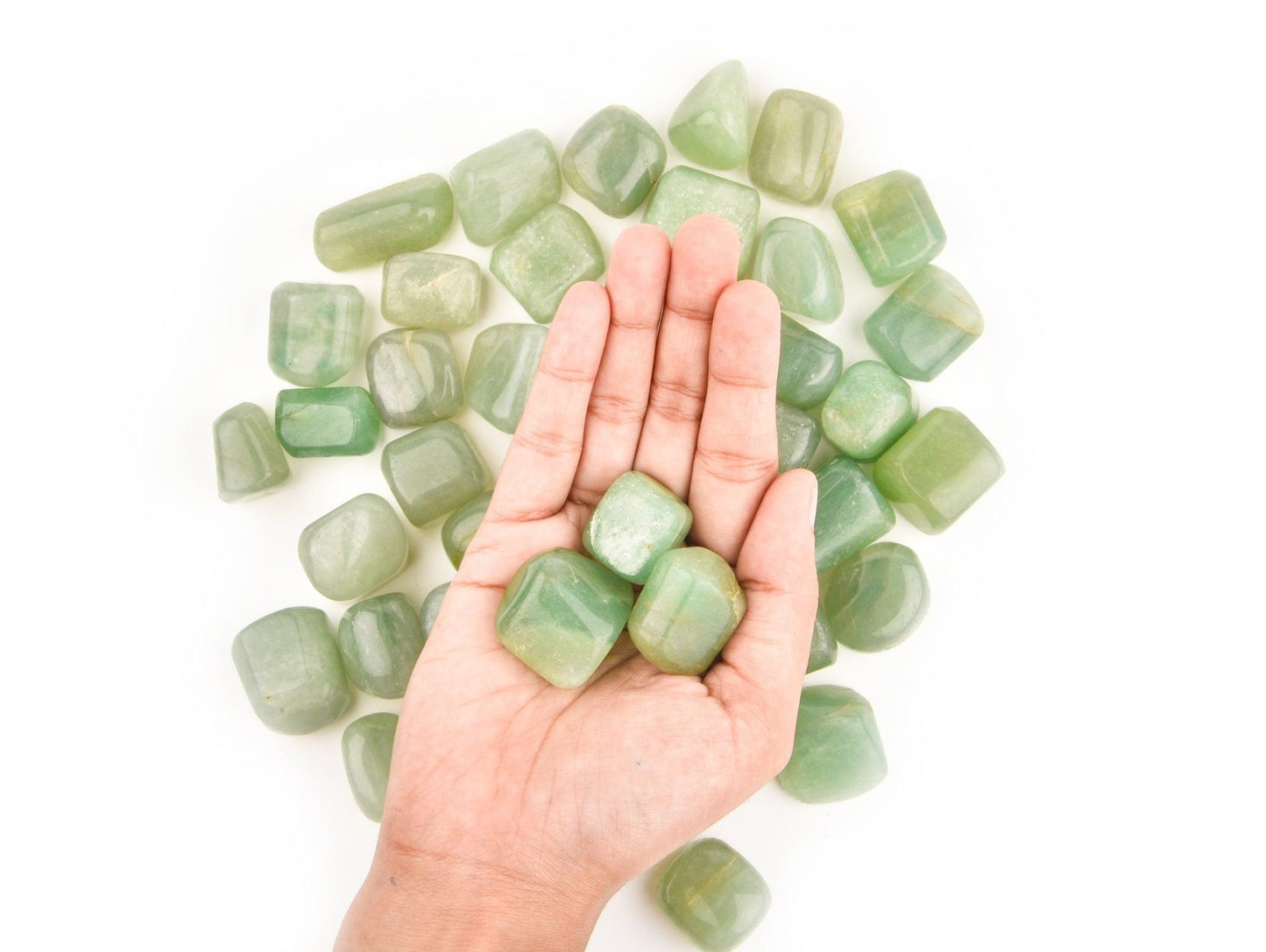 Green Aventurine Tumbled Stone - AEORA ROCKS INDIA - Healing Crystals superstore