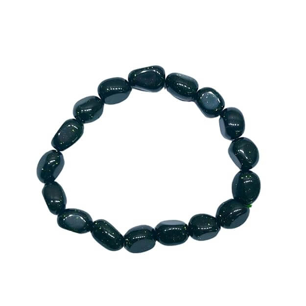 Green Goldstone Tumbled Bracelet - AEORA ROCKS INDIA - Healing Crystals superstore