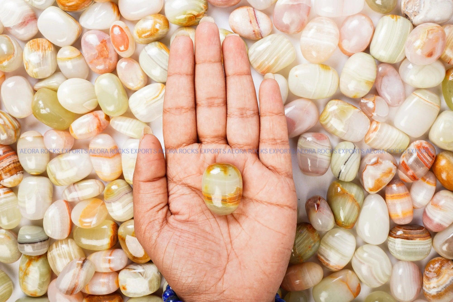 Green Onyx Tumbled Stone in India - Aeora Rocks - AEORA ROCKS INDIA - Healing Crystals superstore