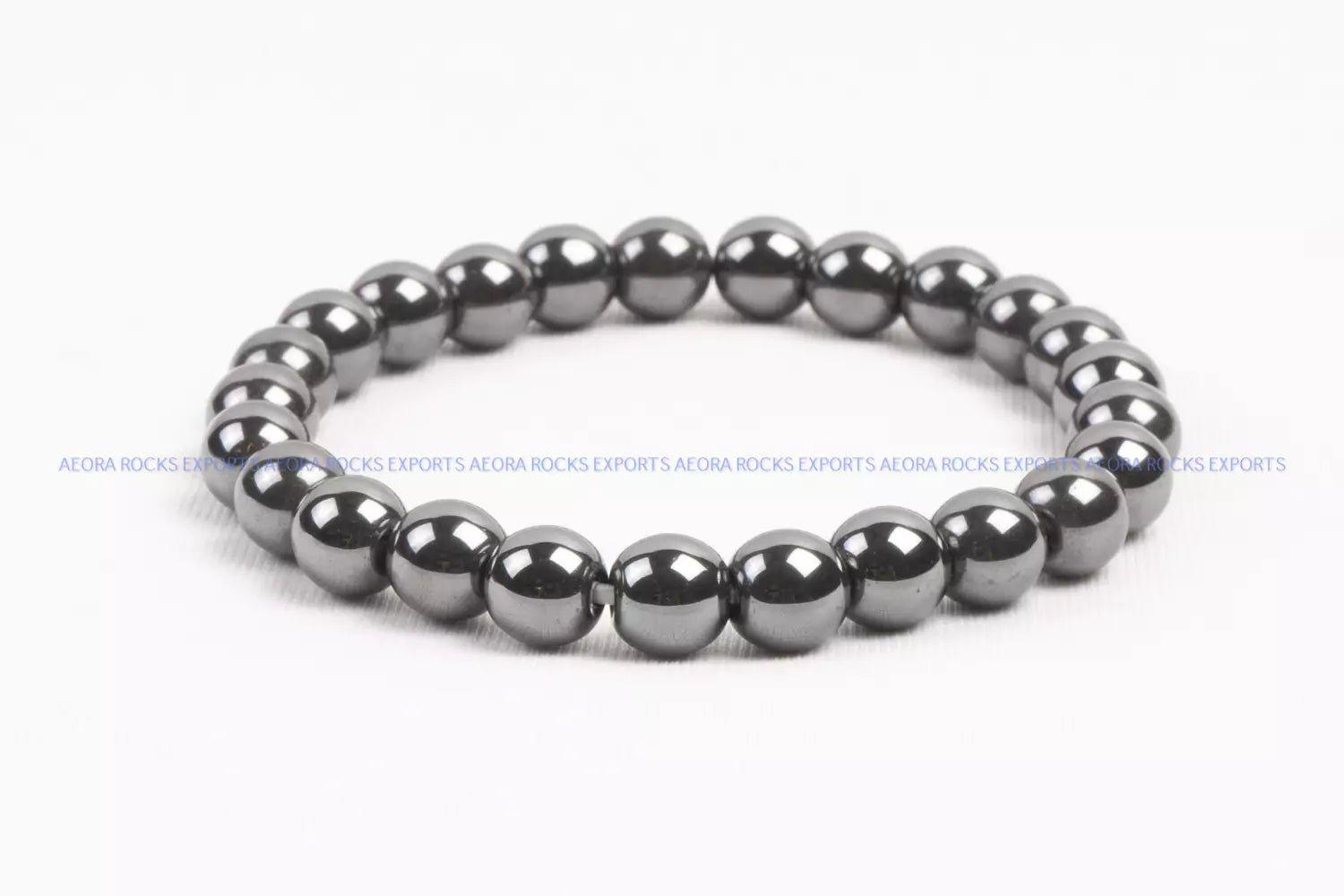 Hematite Bead Bracelet 8mm in India - Aeora Rocks - AEORA ROCKS INDIA - Healing Crystals superstore