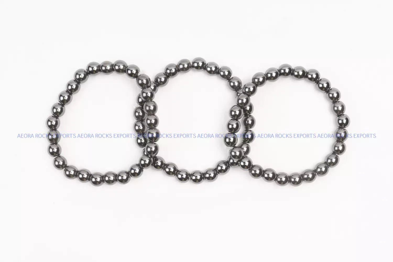 Hematite Bead Bracelet 8mm in India - Aeora Rocks - AEORA ROCKS INDIA - Healing Crystals superstore