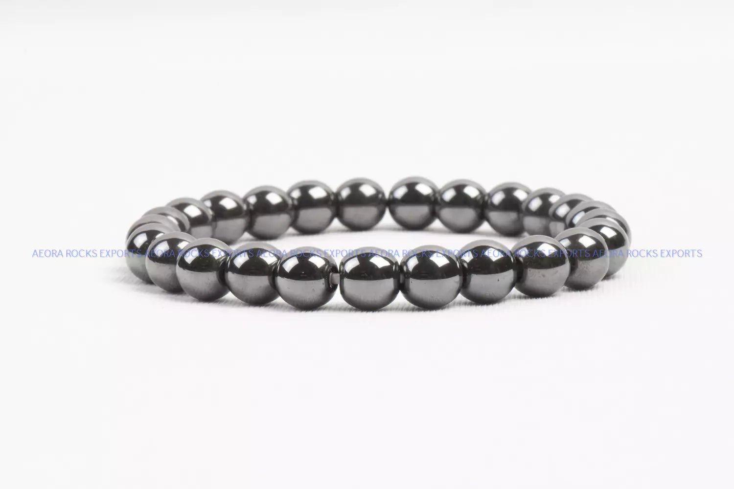 Hematite Bead Bracelet 8mm in India - Aeora Rocks - AEORA ROCKS INDIA - Healing Crystals superstore