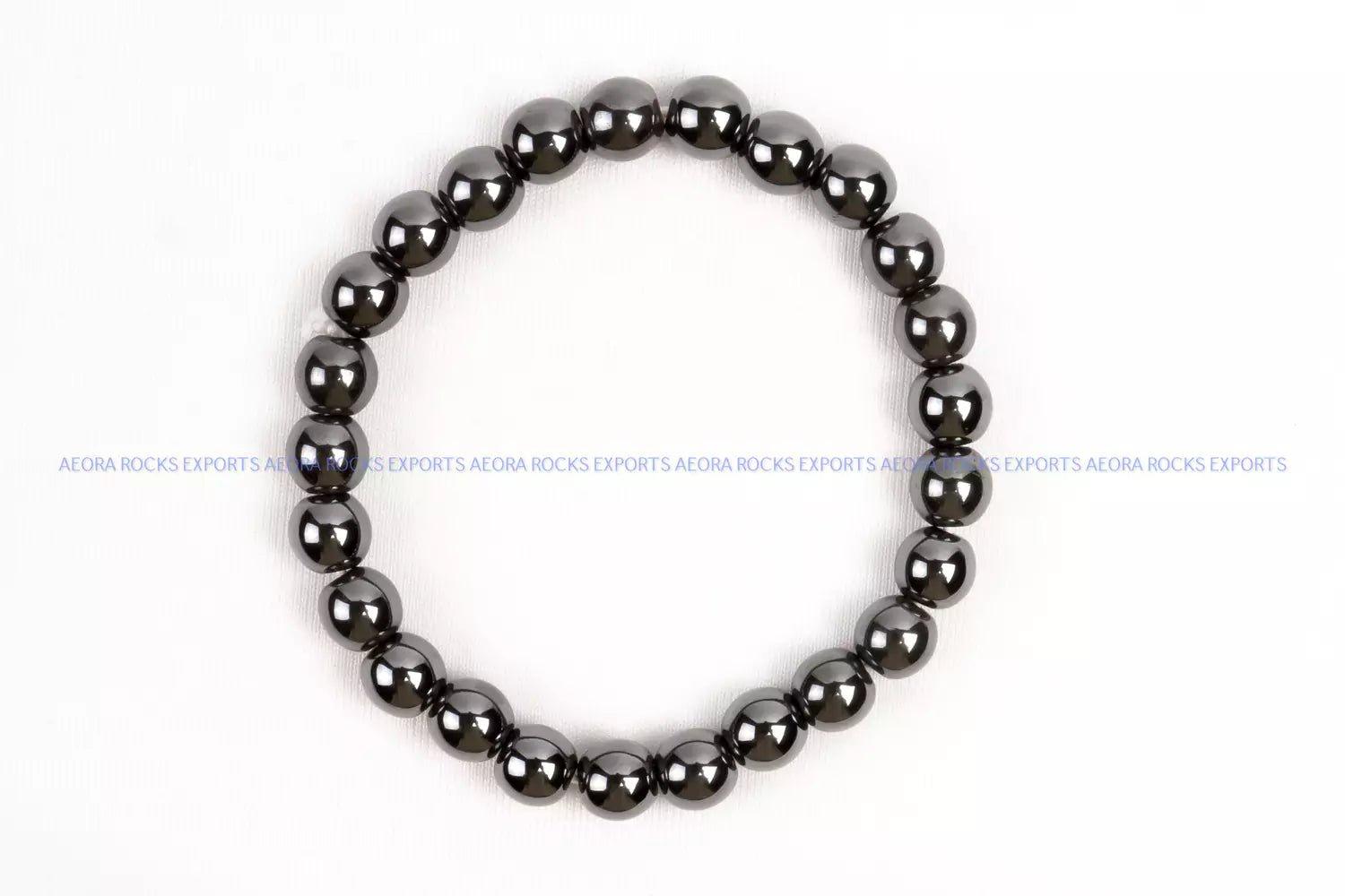 Hematite Bead Bracelet 8mm in India - Aeora Rocks - AEORA ROCKS INDIA - Healing Crystals superstore