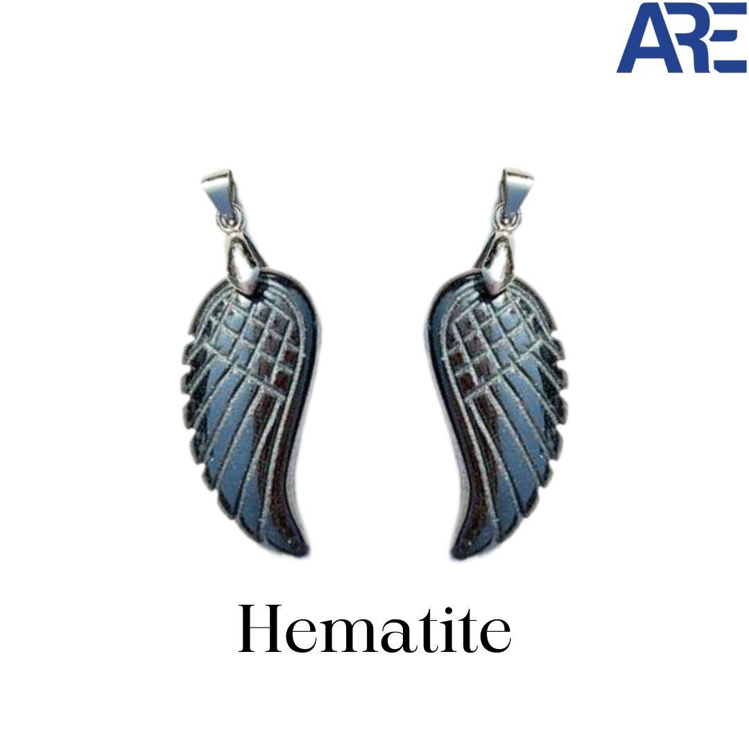 Hematite Wing Pendant - AEORA ROCKS INDIA - Healing Crystals superstore