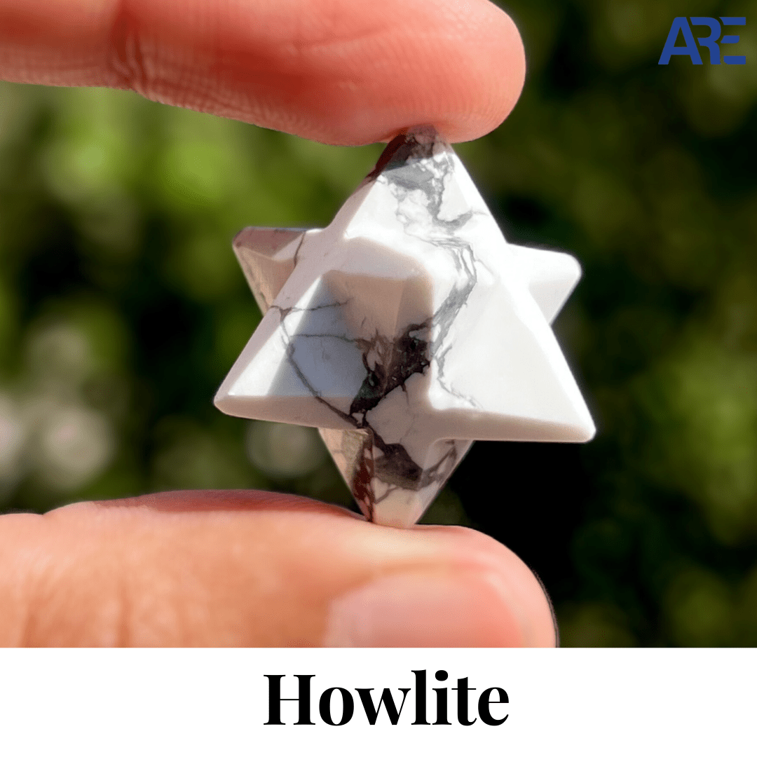 Howlite Merkaba - AEORA ROCKS INDIA - Healing Crystals superstore