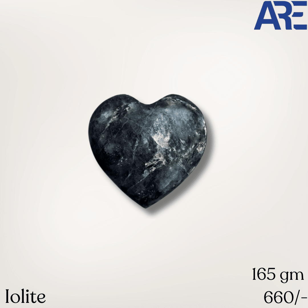 Iolite Heart - AEORA ROCKS INDIA - Healing Crystals superstore
