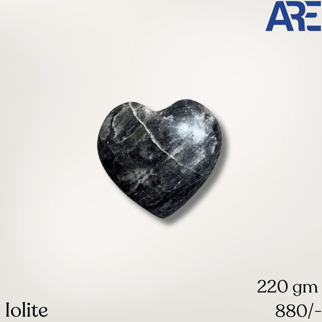 Iolite Heart - AEORA ROCKS INDIA - Healing Crystals superstore