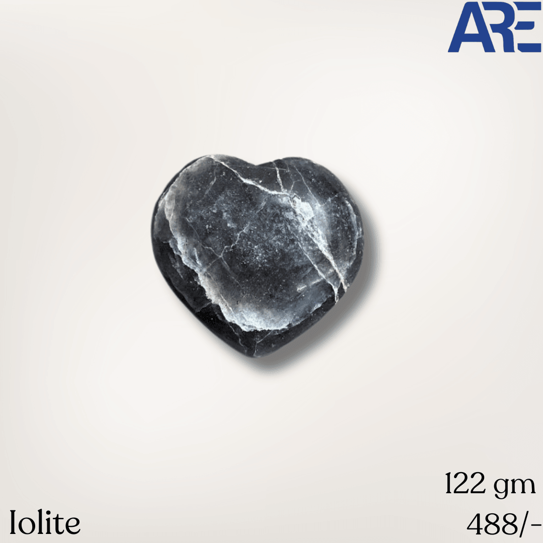 Iolite Heart - AEORA ROCKS INDIA - Healing Crystals superstore